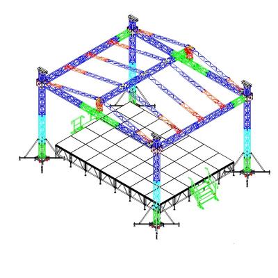 China Stable Outdoor Aluminum Concert Stage Roof Truss for sale for sale