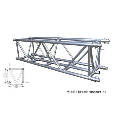 China Assemble Best Price Metal Aluminum Heavy Duty Square Truss In Truss Display 530*530mm for sale