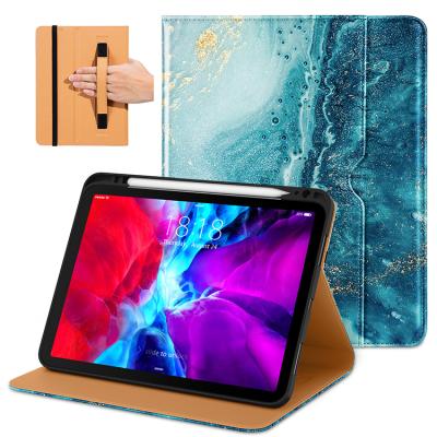 China Multiple Viewing Angles / Auto Wake Sleep / Heavy Duty Rugged Ipad Pro 12.9 2021 Case Built-in Hand Strap For 12.9 Inch Apple iPad Pro 5th Generation for sale