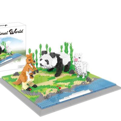 China Building Toy New Arrival Panda Animal Teenage Building Block Set Educational Toy for sale