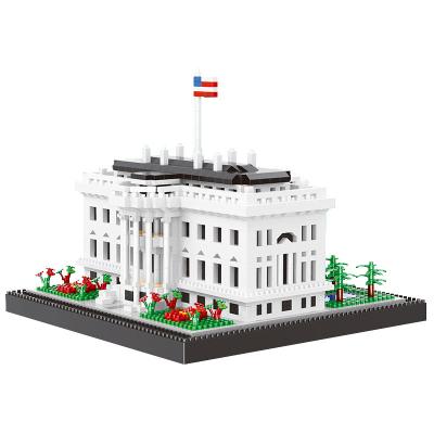 China The White House of Toy Wholesale 3D building famous building block the high quality set of building blocks of small particles for sale