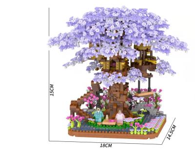 China Building Toy New Style Puzzle Assembled Building Blocks Toys DIY Gift Castle Treehouse Building Model for sale