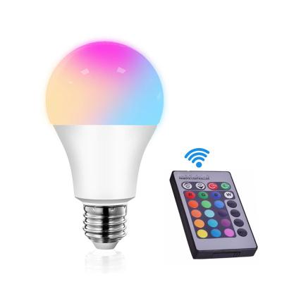 China Remote Control Garden/Party/Club E27 B22 5w 7w 9w Color Changing Colorful RGB Led Smart Bulb Led Color Light for sale