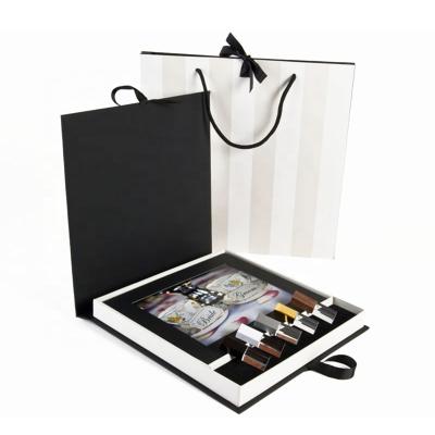 China Customer Paper Packaging Printing Gift Box Cheap Price Luxury Photo Box With Bag for sale