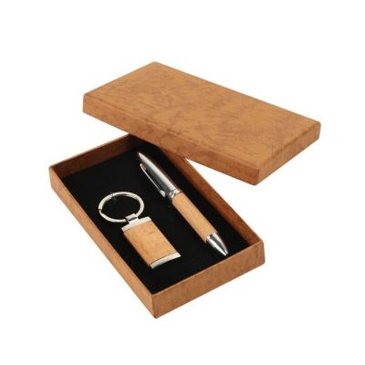 China High Quality Recyclable Remove Insert Cardboard Luxury Custom Pen Key Chain Kraft Paper Gift Box for sale