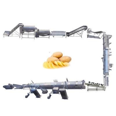 China French Fries Potato Chips Processing Equipment Continuous Configuration French Fries Making Production Machine French Fries for sale