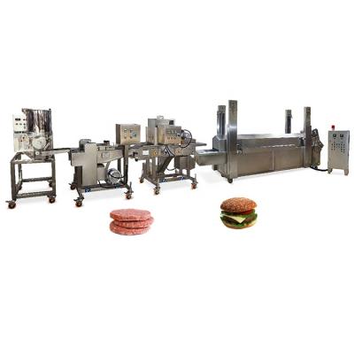 China Bread Produce Industrial Automatic Meat Pie Production Line Chicken Patty Making Machine Beef Burger Production Line for sale