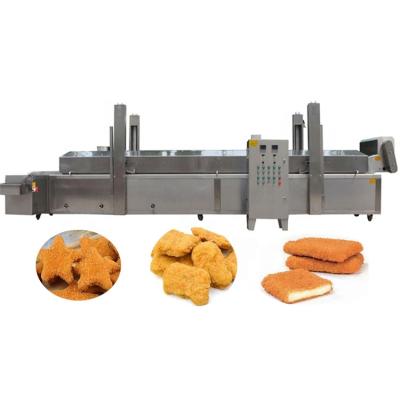 中国 Factory Industrial Continuous Fryer Nugget Continuous Belt Fryer 販売のため