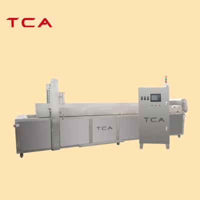 Cina Industrial Automatic Large Frying Meat Conveyor Belt Frying Machine Continuous Fryer in vendita