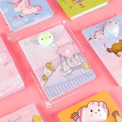 China Creative Kawaii DIY Hand Register Loose-leaf Drop Reservation Diary Notebook Spiral Refillable Creative Diary for sale