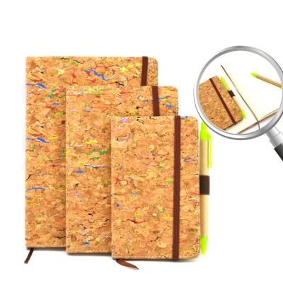 China A4/a5/a6 Printed Cork Material Notebook Customized Eco-Friendly Cork Cover Notebook School Daily Notebook for sale