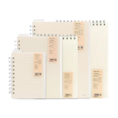 China New design A5 pp cover notebook high quality spiral notebook for sale