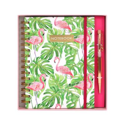 China Organizer Wholesale Paper Hardcover Book Diary Journal Notebooks with and Pen Gift Set for sale