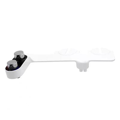 China Modern Hot Selling Double Spout Toilet Bidet Attachment Cold-Hot High Qualified Slim Water Welding Bidet for sale