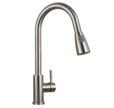 China CLASSIC Hot Sales Single Handle Pull Out Kitchen Pull Down Stainless Steel Faucet for sale