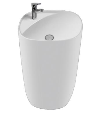 China Modern Ceramics 210 Oval Wash Basin , Simple-design Wash Sink for sale