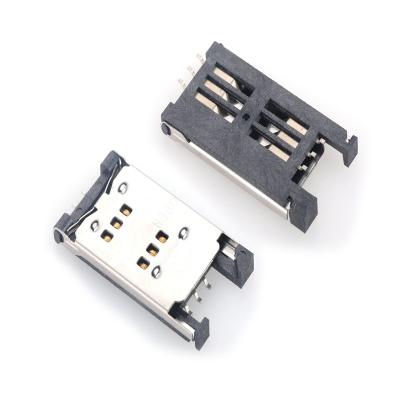 China High Quality MUP-C714 Sim Card Reader Card Holder SOCKET 8 Pin Micro sim Card Connector Flip Type For GSM/GPRS for sale