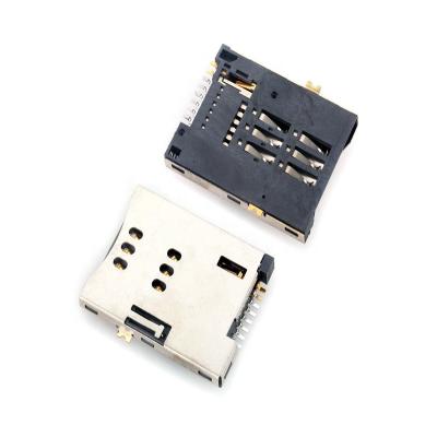 China PCB MUP-C760-2 6 pin sim card connector for mobile phone for sale