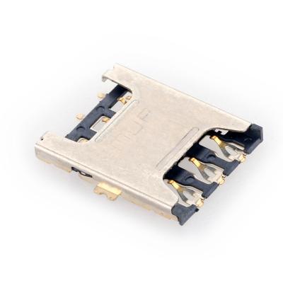 China Shenzhen MUP HTC 530u 6 PIN Female PCB SIM Card Holder Nano Connector Card Reader China Switchless For Mobile Phones for sale