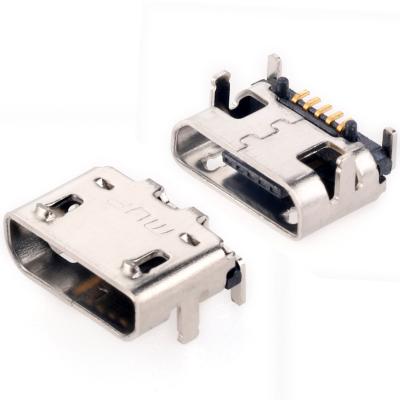 China N MUP-U516 5P Size 2.9mm DIP Type Micro USB Female Connector For Charger for sale