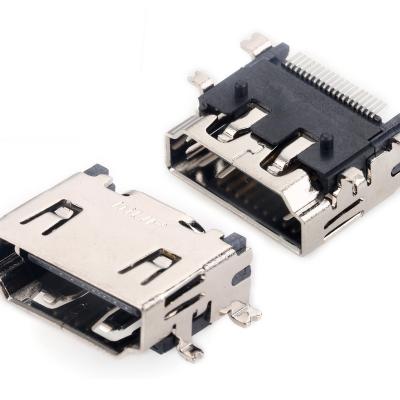 China TV MUP Horizontal Type A SMT Female Connector PCB Socket HDMI-Compatible For SET-TOP BOX for sale