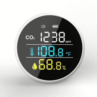 China Car /new home /new home /bedroom PM2.5 carbon dioxide meter CO2 Analyzer TVOC HCHO Gas Monitor Indoor Infrared Air Quality Monitoring System for sale