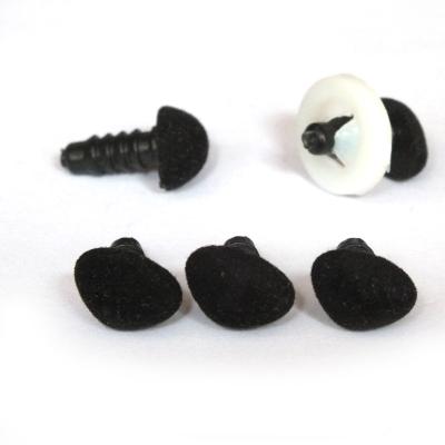 China Cartoon Toy 15mm Black Velvet Safety Toy Stitch Dog Nose For DIY Plush Doll for sale