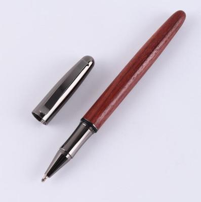 China Wholesale Promotional High Quality Wooden Roller Pen W016R Business Gift Wooden Roller Pen With Cap for sale