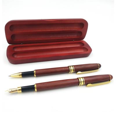 China Promotional Pen W014RF Wholesale Gifts Wooden Promotional Pens With Pen Box Set Personalized for sale