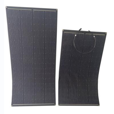 China Factory High Efficiency 165W 21.6V Monocrystalline Heterojunction Donble-sided Flexible Solar Panels 158.75mmx158.75mm for sale