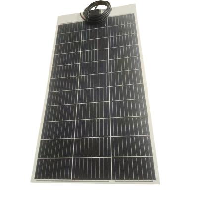 China Factory 158.75mmx158.75mm High Efficiency 100W 19.8V Mono Crystalline Heterojunction Double Sided Flexible Solar Panels for sale