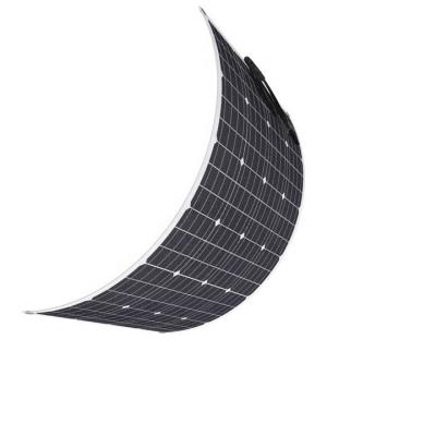 China Factory High Efficiency 130W 26.4V Mono Crystalline Heterojunction Double Sided Flexible Solar Panels 158.75mmx158.75mm for sale