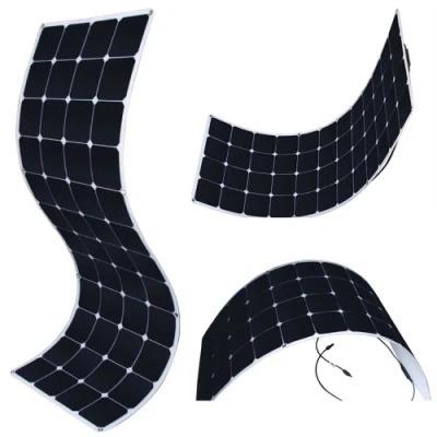 China Manufacturer Sunpower High Efficiency Back Touch 130W 135W 140W Flexible Solar Panels 125mmx125mm for sale