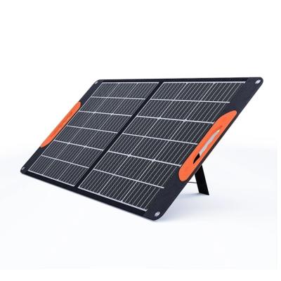 China 15A High Efficiency Sewing 100W Monocrystalline Portable Foldable 105W 18V 12V Folding Solar Panel Charger for sale