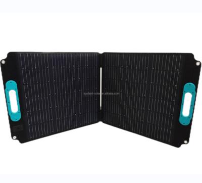 China 15A High Efficiency 100W 21.6V 12V Collapsible Monocrystalline Solar Panel Portable Folding Charger for sale