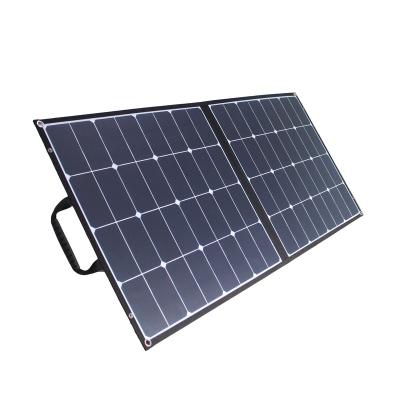 China Factory Sale Portable High Efficiency 100W 110W 18V Sunpower Foldable Solar Panels of PET or ETFE for Camping for sale