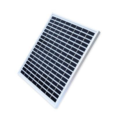 China Manufacturer High Efficiency 10W 12V 18V Poly Silicon Cell Mono Crystalline Glass Solar Panels 156mmx156mm for sale