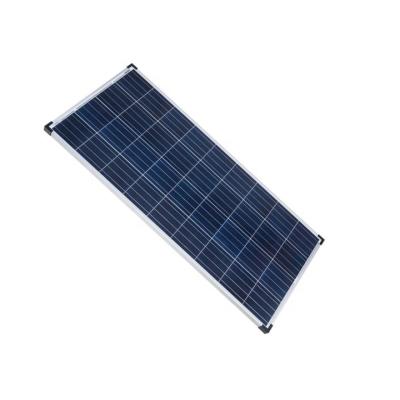 China Factory Direct High Efficiency Long Lifespan Polycrystalline Silicon Cell Glass Solar Panels 150W 160W 16V 18V 156mmx156mm for sale