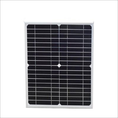 China Custom Manufacturers High Efficiency 20W 12V 18V Silicon Cells Mono Crystalline Glass Solar Panels 156mmx156mm for sale