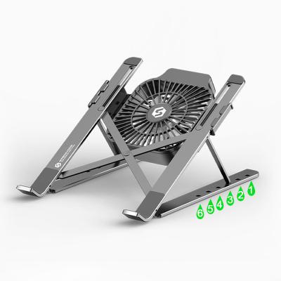 China 17 inch laptop stand by 2020 with fan notebook stand foldable laptop stand for sale