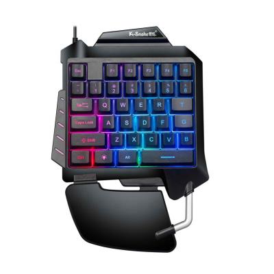 China Hot Selling Amazon Mini G92 Wired Led Keyboard One Handed Mechanical Keyboard Yes for sale