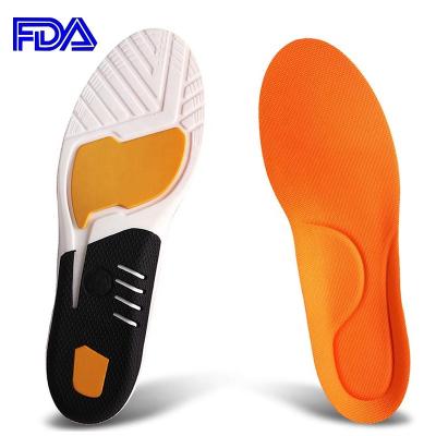 China PU Orthotic Insoles for Men and Women Integral Plantar Fasciitis Inserts with Support Normal Sports Arch Gel Orthopedic Insoles for sale