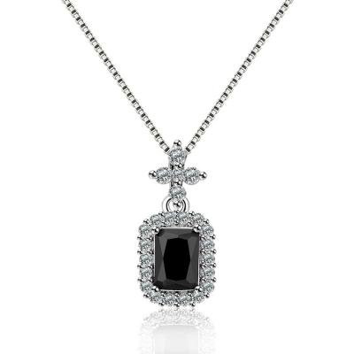 China Inalid FASHIONABLE Premium Zircon Gemstone Design Pendant Necklace Jewelry Ladies for sale