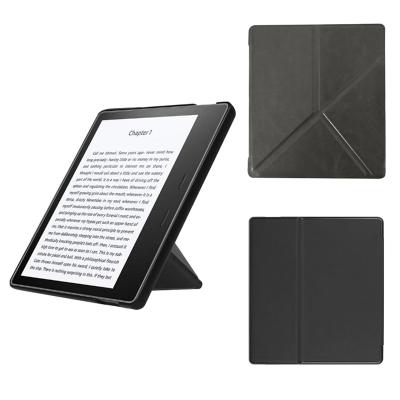 China Auto Sleep Amazon Hot Selling OEM Customized High Quality PU Leather Hard Origami Stand Up Case For Kindle Oasis 2017/2019 for sale