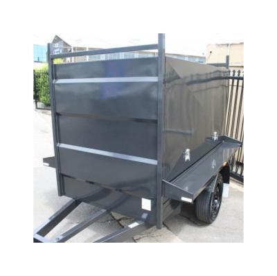 China Factory custom made high quality commercial camping travel trailer enclosed trailer with ladder frame with trailer connector plug for sale