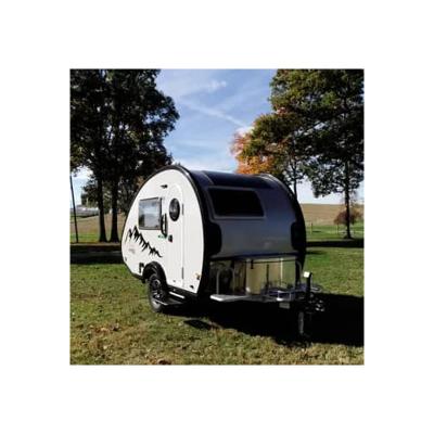 China New Mini Teardrop Caravan Travel Trailer Hard Camping Trailer Camping Travel Trailer Road Travel Trailer for sale