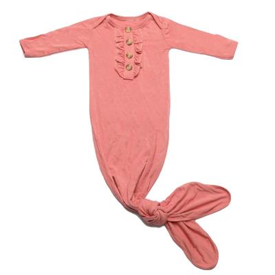 China GOTS Cotton Baby Dressing Gown Breathable Organic Baby Sleeping Bags Baby Scare Wrap Sleeping Bag Infants Nightgown for sale