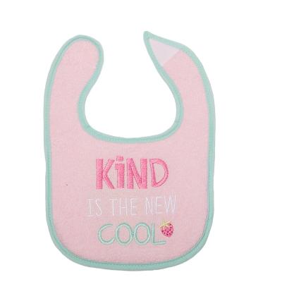 China Antibacterial Saliva Towel Baby Waterproof Printed Feeding Bibs Waterproof Wholesale Baby 100% Cotton U Shape Floral Opp Bag Customized OEM for sale