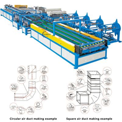 China Ventilation Equipment HVAC Air Duct Making Machine / Netting Pipe Making Machine for sale