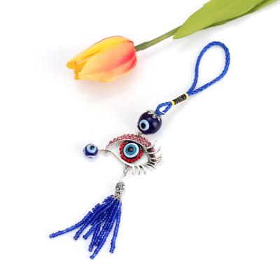 China Small Car Bag Pendant Door Hanging Outdoor Blue Eye Amulet Protection Lucky Turkish Greek Home Garden Pendant Decoration for sale